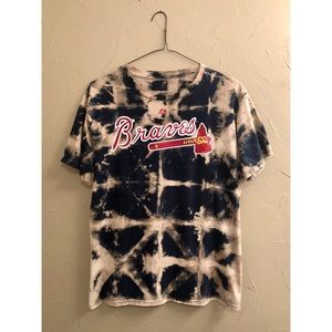 Custom Tie-Dyed Dan Uggla Braves T-Shirt